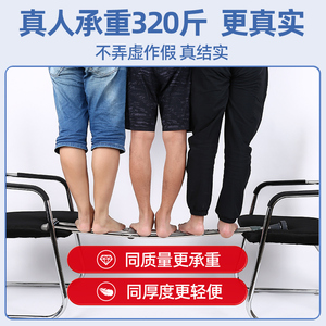 Béquilles en alliage d'aluminium réglables en hauteur, noires, avec support sous-aisselle, équipement de réadaptation pour personnes âgées et handicapées - Product Image 2