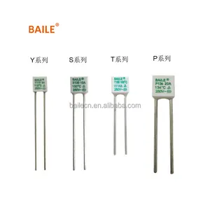 BAILE WR series Temperature Switches 2A 250v 115c 130c Square Fan Motor LED Thermal Fuse