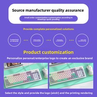 Ensemble clavier et souris filaire FVQ90 Punk éclairé avec touches rondes en cristal chocolat, interface USB, 1600 DPI, fabriqué en Chine