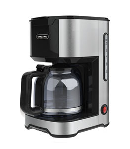 Machine à café à filtre automatique régulière de 220V, machine à café goutte-à-goutte intelligente rectifiée avec carafe en verre de 12 tasses - Product Image 2