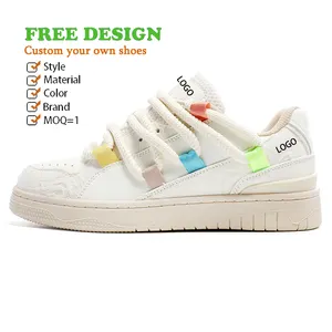 Individuelle Skateboard-Schuhe LOGO Kids-Sneaker für Herren Designer-Geh-Schuhe Herren niedrige Moq Pandaschuhe