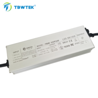 Conducteur LED TBWTEK 240W Alimentation AC/DC Étanche Tension de sortie 28V-56V Transformateur à intensité variable LED Sans rétroéclairage