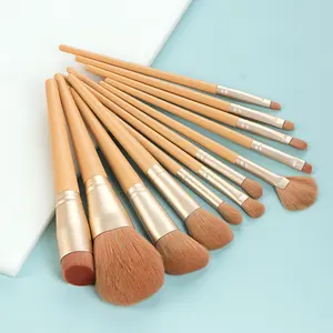 Makeup Supplier 12pcs Brush Set High Quality Professional Private Label Luxury Makeup Brush Kit with bag