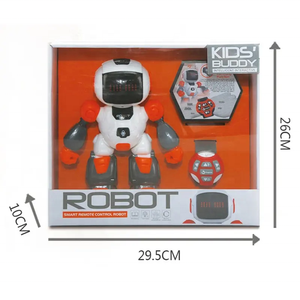 SETM Kids <span class=keywords><strong>Robot</strong></span> inteligente de juguete <span class=keywords><strong>Mini</strong></span> RC <span class=keywords><strong>Robot</strong></span> de 4 canales con control de reloj educativo de sonido ligero hecho de plástico duradero - Product Image 5