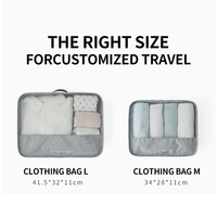 7pack Logo personnalisé valise de voyage sac de rangement organisateurs emballage Cubes ensemble voyage bagages organisateur bagages sacs de rangement
