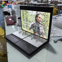 Support d'affichage rotatif et pliable pour écouteurs Bluetooth, avec éclairage LCD, hauteur réglable, léger, pour comptoir/table