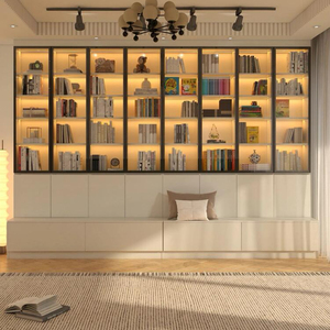 Tủ sách bằng gỗ hiện đại Thiết kế mới kệ sách cho nhà sách đồ nội thất tủ sách đồ nội thất cổ kệ sách - Product Image 1