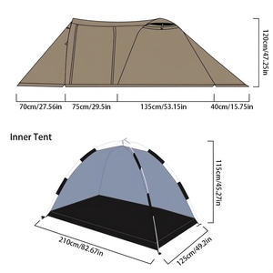 Carpa Domo Desmontable de Doble Capa para las Cuatro Estaciones, con Toldo Desmontable, Resistente al Viento e Impermeable, Venta Directa de Fábrica al Por Mayor - Product Image 4