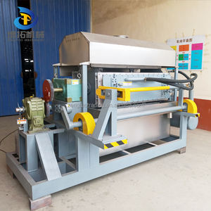 Machine de fabrication de boîtes et de plateaux à œufs rotatifs à 4 côtés entièrement automatique contrôlée par PLC avec <span class=keywords><strong>moteur</strong></span> Haute capacité 3000 pièces/heure - Product Image 4