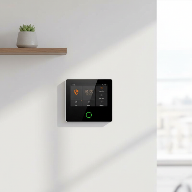 Wireless Smart Fire Alarm System | 4G WiFi Alarm Control Panel ABS | Tuya Smart App Control | Home Office Security Solution
