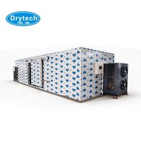 Industriële roestvrijstalen automatische dehydrator voor fruit, groenten en voedsel, met dienbladenrekken
