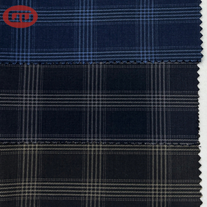 Chất Lượng Cao Tr Suiting Lớn Kiểm Tra Người Đàn Ông Của Phù Hợp Với 85 Polyester 15 Rayon Sợi Nhuộm Vải - Product Image 6