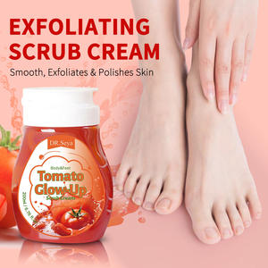 Crema de Ducha Corporal Herbal Natural Orgánica de Marca Privada Personalizada, Exfoliante, Limpieza Profunda, Suave, con Vitamina C y E de Tomate - Product Image 2