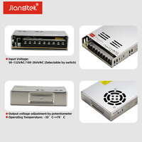 JIANGTEK LPS-350-48 350W 48V 7.3A Convertisseur AC/DC à entrée universelle avec refroidissement par ventilateur, alimentation régulée pour bande LED SMPS