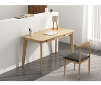 Bureau d'ordinateur simple et bon marché, poste de travail de bureau, étudiant, adultes, table d'étude en bois de hêtre, table d'écriture, maison