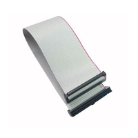 Personalizado 12 13 14 15 16 18 20 24 30 40 Pin IDC 20 pines conector cinta plana Cable hembra conector 1,27mm Cable de paso
