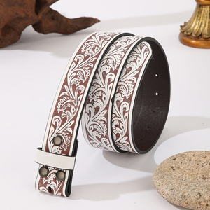 <span class=keywords><strong>Ceinture</strong></span> en jean vintage haut de gamme pour <span class=keywords><strong>femme</strong></span>, non boutonnée, avec rivets argentés incrustés, largeur 3,8 cm, longueur réglable 105-125 cm - Product Image 5
