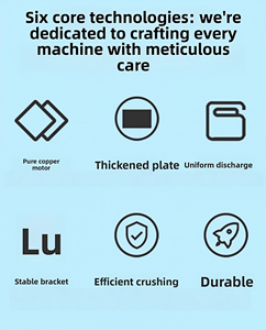 Trituratore Elettrico per Foraggi, Verdure e Frutta: Macchina per Tritare Mais, Zucca, Patate Dolci, Melone e <span class=keywords><strong>Erba</strong></span> da Allevamento - Product Image 3