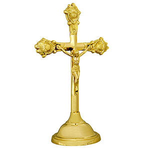 Cruz de Altar de Latón Vintage - CF-1012 - Product Image 1