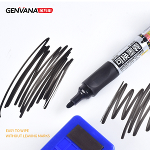 Marcadores de <span class=keywords><strong>pizarra</strong></span> <span class=keywords><strong>blanca</strong></span> GENVANA al por mayor, sistema de tinta <span class=keywords><strong>recargable</strong></span>, escritura suave, punta de bala, marcador borrable - Product Image 6