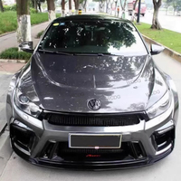 2010-2016 Volkswagen Scirocco Couvercle d'entrées d'air de capot avant en fibre de carbone Style Aspe Bodykit État neuf