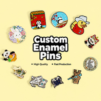 Épinglette personnalisée par le fabricant, design mignon d'animaux d'anime, épinglette de revers, épinglette en émail pour vêtements et chapeaux, badge en métal avec logo personnalisé
