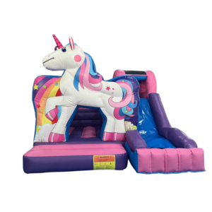 Unicorn Jump Slide Combo 4x4x4m Casa de salto inflable | Tobogán inflable para niños de salto - Product Image 1