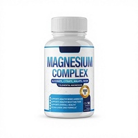Suplemento Dietético de Glicinato de Magnesio y Malato de Citrato en Cápsulas Duras, 90 Unidades, Mejora la Densidad Ósea, Vitamina