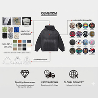 Sudadera con Capucha Extra Grande Personalizada al por Mayor con Logotipo, Sudadera de Marca Privada OEM para Hombre, Sudadera Urbana al por Mayor