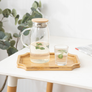 Factory direct sales of bamboo <b>tea</b> <b>trays</b>, <b>tea</b> sets, solid wood <b>trays</b>, fruit, snack, and dried fruit plates, bedside water cups, - Product Image 3