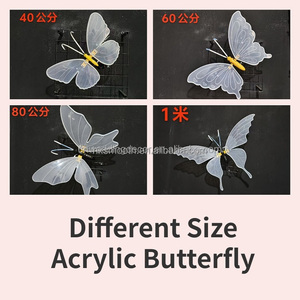 SMOOTH Custom Design Wedding Events Party Decoration <b>Light</b> Small Moving Wings Led Acrylic Butterfly - Product Image 5