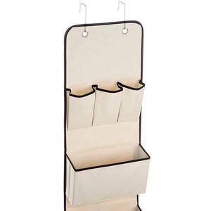 8-Pocket Foldable Over-the-Door Metal Steel Fabric Eco-Friendly Modern Bathroom Cabinet Organizer Wall Storage <b>Clothes</b> Bag - Product Image 4