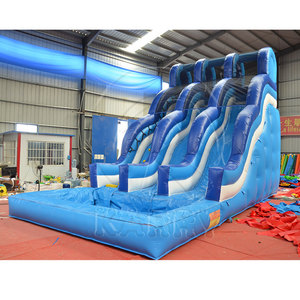 Phổ biến nhất cong Inflatable Slide PVC Inflatable Bouncer trượt lớn người lớn trượt nước Inflatable cho trẻ em - Product Image 5