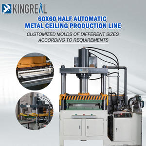 Vollautomatische falsche Deckenherstellungsmaschine Metall-Deckenfliesen-Produktionslinie Deckenplattenpresse 120 Tonnen Lochwerk - Product Image 4