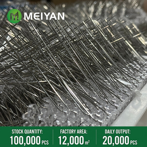 MEIYAN Pointes anti-oiseaux en acier inoxydable massif avec base en PC, solution écologique de lutte contre les nuisibles pour pigeons, moineaux, corbeaux, pour toits, clôtures et rebords extérieurs - Product Image 3