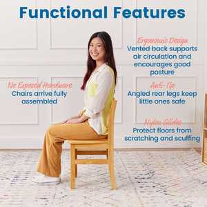 Ensemble table et chaises Montessori en bois massif <span class=keywords><strong>de</strong></span> 12 pouces pour la <span class=keywords><strong>maternelle</strong></span>, la garderie, les activités des enfants, meubles <span class=keywords><strong>de</strong></span> classe - Product Image 3