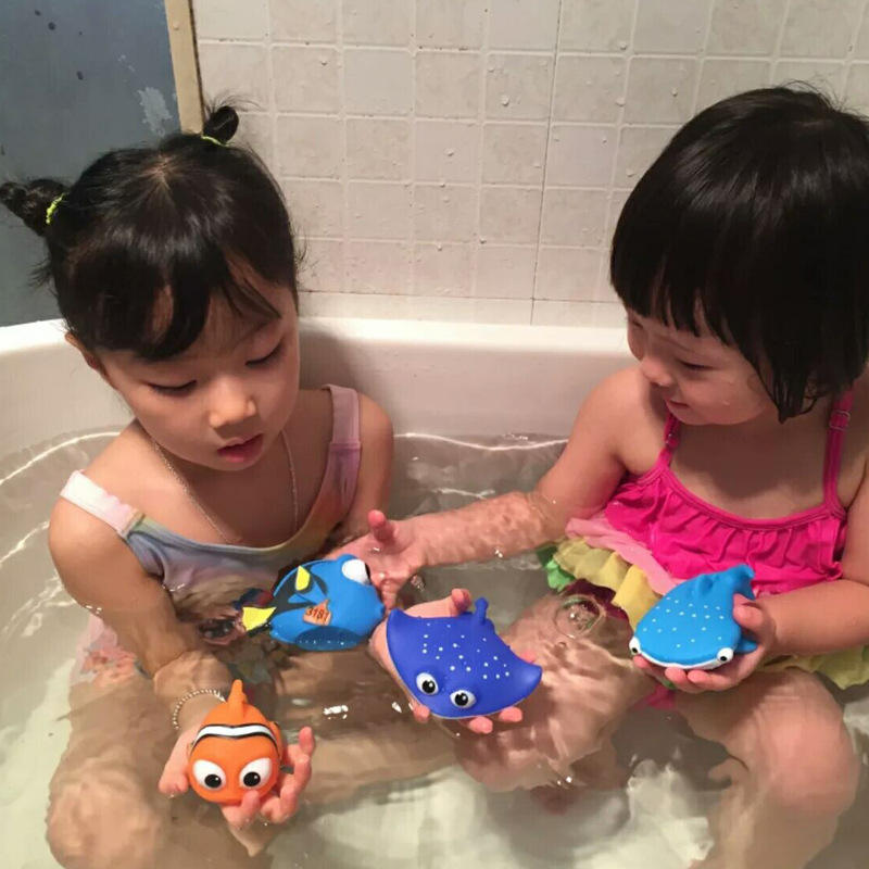 Baicccf 8 Piezas Buscando A Dory Nemo Juguetes De Chorro De Baño, Animales Marinos Flotantes (Tiburón Pulpo Pez Payaso Tortuga Pez Diablo) Agua De Bañera | en línea