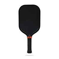 Raquette de pickleball MST BnB Loco Black Flat Head pour Core T700 Surface, 40 trous, écologique, pour le divertissement, 16 mm, allongée