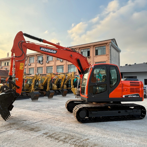 Doosan DX140LC d'occasion 14 tonnes Excavateur hydraulique d'occasion sur chenilles Moteur de construction de pelle de terrassement Moteur de roulement de boîte de vitesses - Product Image 1