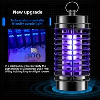 Lampe anti-moustiques électrique best-seller de l'été, piège à insectes domestique, photocatalytique UV, attrape-moustiques doux, alimentation AC/USB