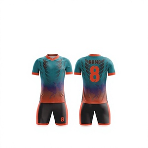 ชุดฟุตบอลแบบกำหนดเองคุณภาพสูง เสื้อฟุตบอลขายส่ง ชุดยูนิฟอร์มสั่งทำพิเศษ โพลีเอสเตอร์ 100% แบบพิมพ์ลายซับลิเมชั่น - Product Image 4
