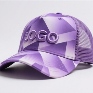 Custom Mesh Trucker Cap Geometric Pattern Embroidered Logo Adjustable Back Unisex Casual Sport Hat Four Seasons Wear - Product Image 6