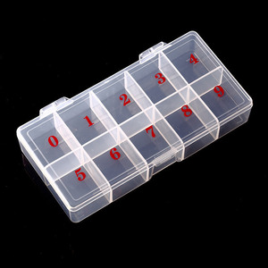 500 Pieces Clear Plastic Hand Shape Empty <b>Box</b> Custom Logo for Nail Art Manicure Jewelry <b>Storage</b> Nail Tips Beauty Accessories - Product Image 3