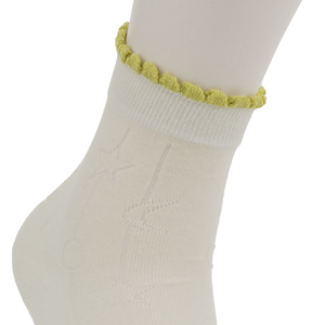 मध्यम दर्जे के पर्यावरण के अनुकूल कपास डिस्पोजेबल बुना हुआ क्रू स्टॉक सफेद गुलाबी विरोधी dvt लोगो बॉडी शरद ऋतु निर्यात - Product Image 3