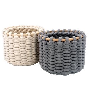 Boîte de rangement de bureau en feutre carrée, petite, écologique, tissée, multifonctionnelle, design classique - Product Image 1