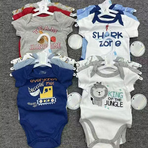 Set Pagliaccetto C20XL in Cotone per Neonato 0-9 Mesi, Tutina alla Moda per Bambino e Bambina 3 Pezzi, Abbigliamento per Neonati - Product Image 1