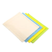 Paño de microfibra de punto circular personalizado paño de limpieza de vidrio de microfibra para ventana de lavado de coches para pulir