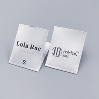 Etiquette de lavage et d'entretien de vêtements de marque personnalisée bon marché Etiquette de cou en coton tissé pour sac à chaussures et vêtements