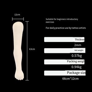 Brazo de Práctica de Silicona para Tatuajes, 63 cm, Alta Simulación, Brazo de Entrenamiento Suave para Suministros de Tatuaje - Product Image 4
