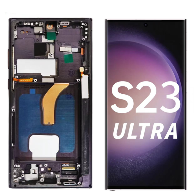 Original AMOLED for Samsung S23Ultra S24 S25 NOTE 20 Ultra Screen LCD Display Mobile Phone LCDs Pantalla S20 S21 S22 Replacement